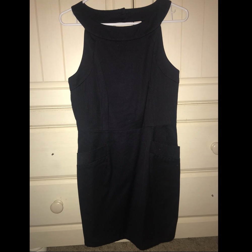 Black halter dress
